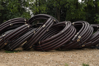 工地蓝色展板背景