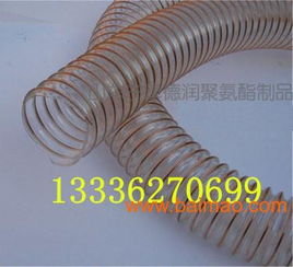 山东德润厂家直销粉尘车间专用聚氨酯钢丝通风排尘管